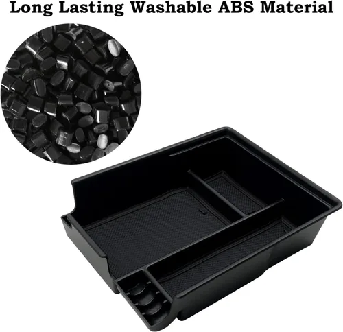 Vista 3 de Organizador de consola central compatible con Hyundai Palisade 2022 2021 2020 Accesorios (Negro)