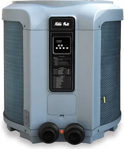 XtremepowerUS Bomba de calor de titanio de 53,000 BTU súper silenciosa para piscina, calentador de piscina y spa, pantalla digital