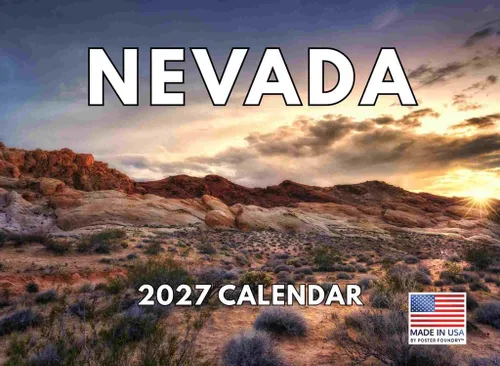 Vista 18 de Calendario mensual de pared 2027 de Alabama de 12 meses