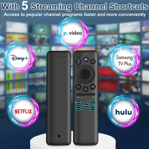 Vista 4 de Repuesto para control remoto Samsung TV, para todos los 2019-2025 Samsung Remote Control para Smart TV con control de voz. Sin celda solar ni