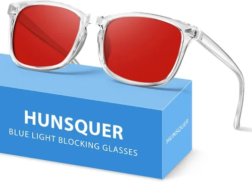 Vista 33 de hunsquer Gafas de luz azul para mujer/hombre, gafas de luz azul para computadora