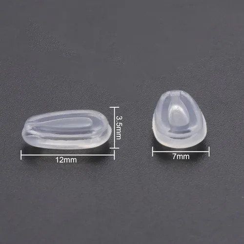 Vista 3 de Clear Soft Silicone Replacement Nose Pads for Oakley Feedback OO4079Holbrook Metal OO4123Carbon BladeDeviation