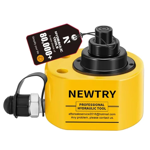 Vista 9 de NEWTRY Gato Hidráulico Ram Jack 10T Cilindro Hidráulico de Perfil Bajo Ram Jack Multi-Sección 1" Carrera Cilindro de Elevación Mini Portátil