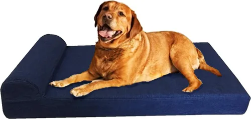 Vista 13 de Almohada ortopédica para reposacabezas de alta calidad, cama de espuma viscoelástica para perro, forro impermeable con funda de cama de microgamuza