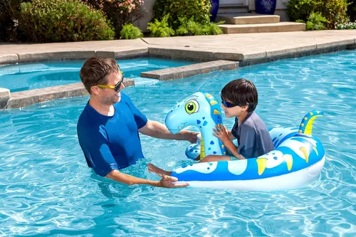 Vista 2 de Poolmaster Inflatable Swimming Pool Float Water Dragon Rider Toy for Kids