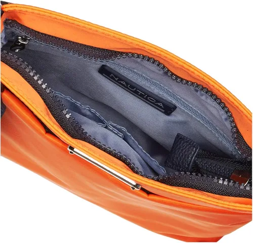 Vista 5 de Nautica Diver - Bolso cruzado pequeño de nailon para mujer con correa de hombro ajustable