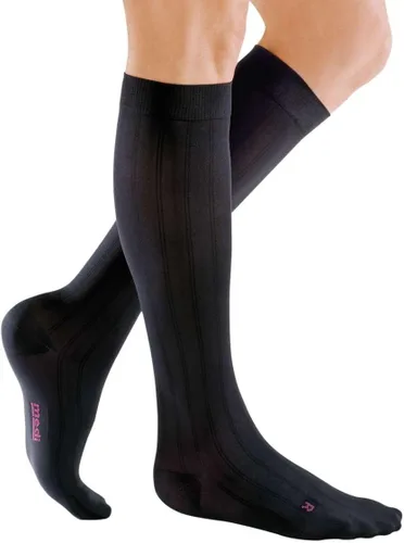 Mediven Clásico para hombres - Medias de compresión de 30-40 mmHg, calcetines de vestir de circulación de pierna con punta cerrada, cobertura de