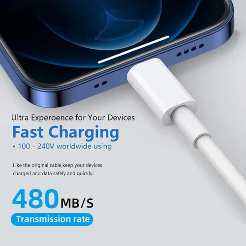 Vista 6 de AHDFWI Cable de CarPlay compatible con iPhone 16 17 Cable USB A a USB C para 17 Air/17 16 15 Pro Max, Plus, Pro 12.9/11, 10ª generación, Air 5ª/ 4ª