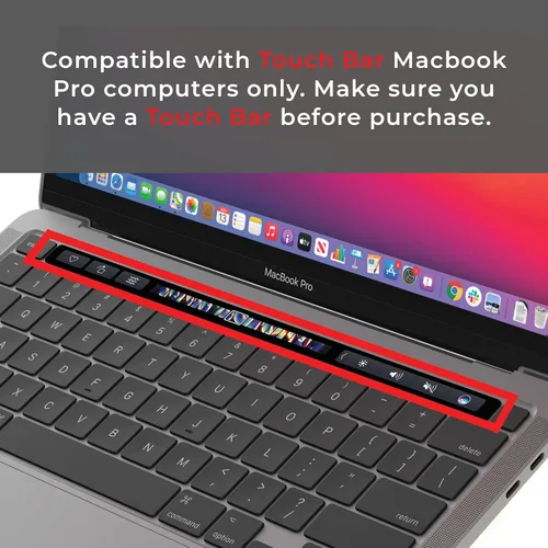 Vista 2 de HumanCentric DockBook solo para Touch Bar MacBook Pro, compatible con Touch Bar MacBook Pro 2016-2020 y 2022, barra táctil imprescindible, no es