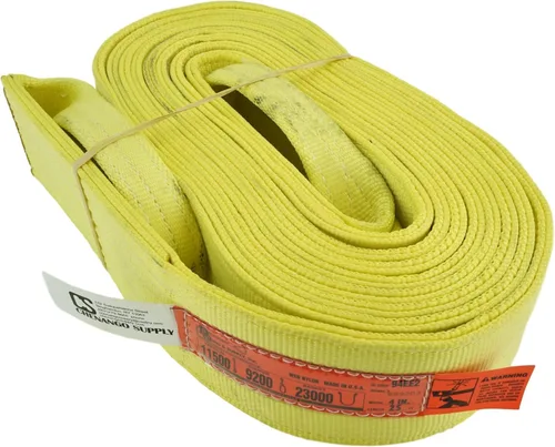 Vista 19 de DD Sling. Correa de 2 capas para levantamiento, de red de nylon, de doble ojal. Muy resistente (900 tejidos).Capacidad de carga vertical