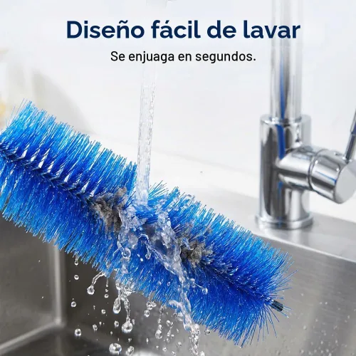 Vista 4 de Cepillo limpiador de ventilador,Cepillo de polvo flexible,Azul