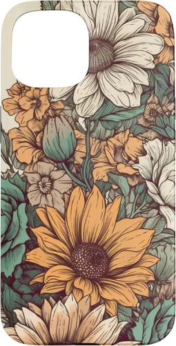 Vista 6 de Western Boho Leopard Sunflowers Cactus Funda Rodeo Cowgirl para iPhone 17