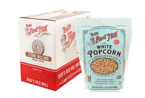 Vista 10 de Bob's Red Mill Palomitas de Maíz Blancas, 30 oz (Paquete de 1) - Sin OGM, Grano Entero, Vegano, Kosher