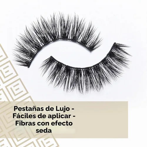 Vista 5 de Eylure Luxe Silk Marquise - Pestañas reutilizables, adhesivo incluido, 1 par