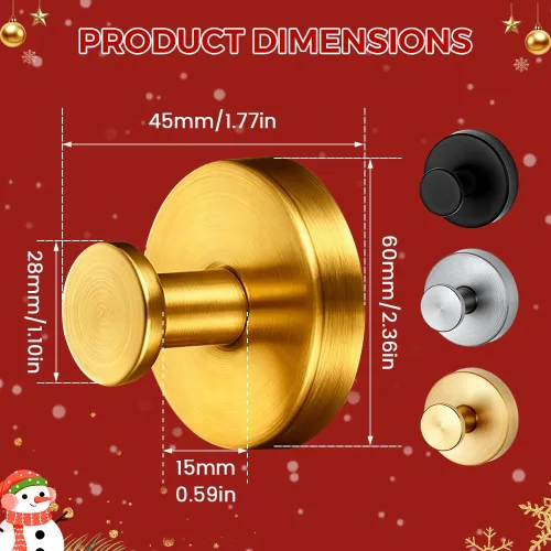 Vista 7 de Ganchos de ventosa para coronas de puerta, ganchos de acero inoxidable resistentes para corona de puerta delantera, reutilizables, sin taladrar