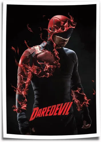 Vista 5 de Daredevil - Pósteres de impresión en lienzo, adecuados para dormitorio, sala de estar, baño, decoración de pared LCVME (12 x 18 pulgadas, sin marco)