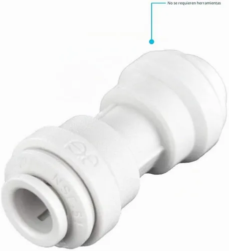 Vista 6 de John Guest Speedfit - Conector recto de unión OD de 1/4 pulgadas, empuje para conectar la instalación de plomería de plástico, PP0408WP