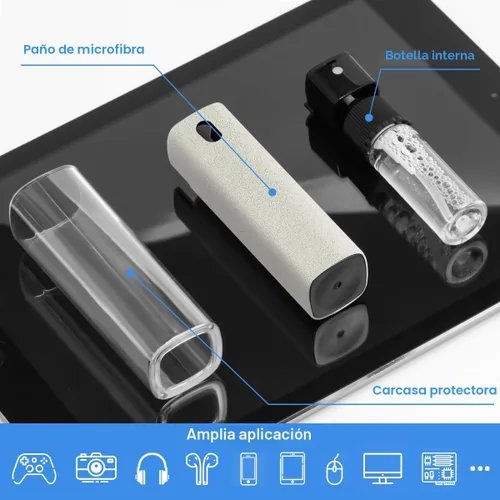 Vista 2 de walrfid Espray limpiador de pantalla para auto, kit de limpieza de niebla de pantalla táctil electrónica para TV, laptop, iPad, iPhone, teléfono