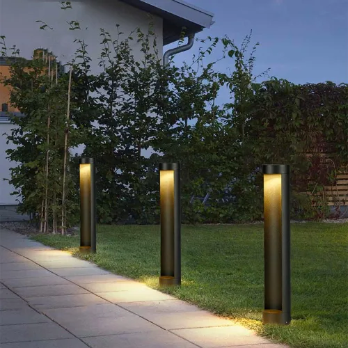 Vista 6 de Luces de poste al aire libre, luces LED de paisaje de la comunidad del parque, luces de jardín, luces de casa al aire libre, luces de calle