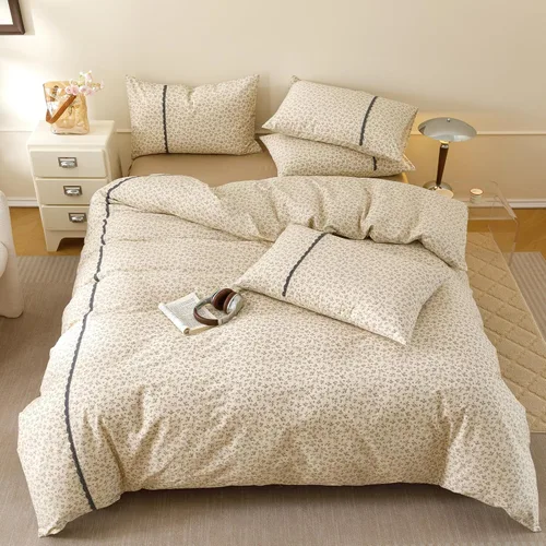 Vista 13 de Juego de funda de edredón de lino de algodón, tamaño individual, juego de ropa de cama con estampado botánico, 3 piezas, funda de edredón suave