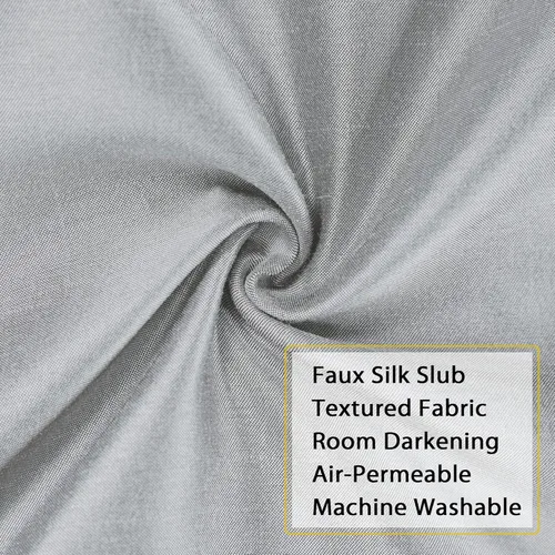 Vista 69 de Chyhomenyc Uptown - Cortinas negras de 24 pulgadas de largo, 2 paneles, cortinas cortas de seda sintética para oscurecer la habitación, cortinas