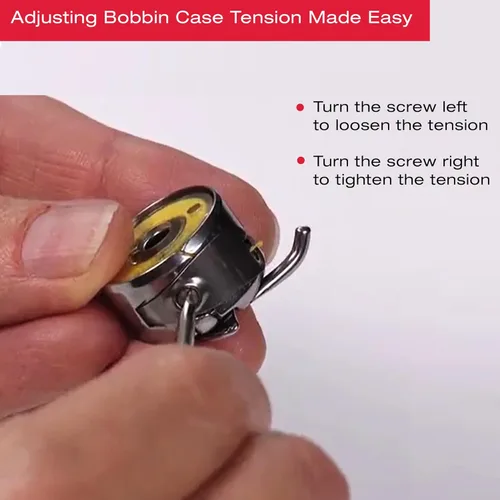 Vista 5 de SINGER Caja de bobina clase 15, sistema de carga frontal Pieza de repuesto para máquina de coser con tensión ajustable Compatible con servicio