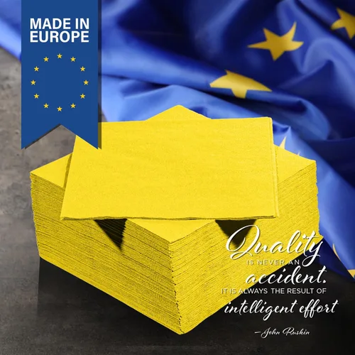 Vista 170 de Servilletas negras para bebidas, servilletas de papel desechables de 3 capas para bar, cóctel, bodas, cumpleaños, fabricadas en la UE, (20 unidades)