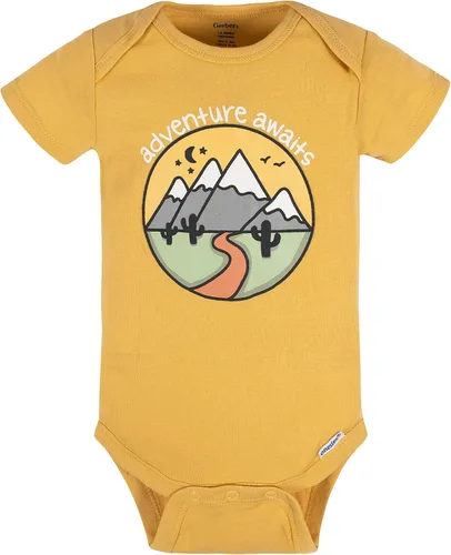 Vista 3 de Gerber - Mameluco de manga corta unisex para bebé, paquete de 8