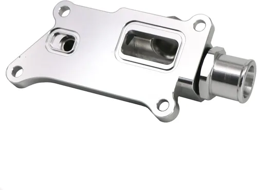 Vista 4 de Carcasa de refrigerante superior con manguera de cuello de relleno de codo recto Reemplazar para K-Series K20Z3 K24 16AN Motor Plata