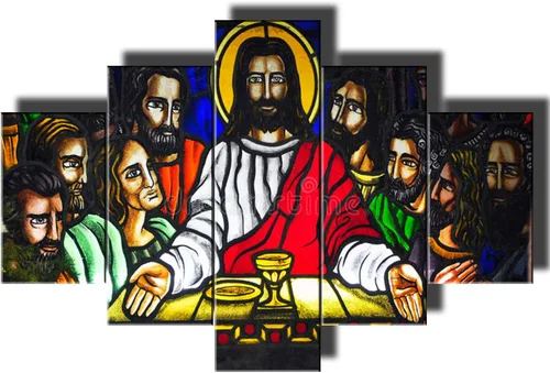 Vista 224 de TUMOVO Jesús Christian - Pintura sobre lienzo de 5 piezas