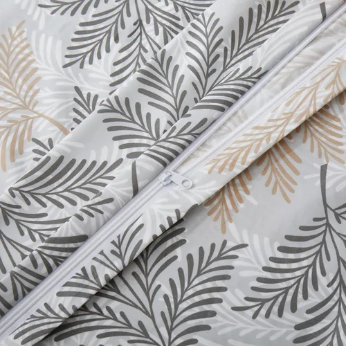 Vista 67 de Marina Decoration Juego de funda de edredón de 3 piezas con 2 fundas de almohada, diseño de rayas negras y grises, tamaño doble/matrimonial