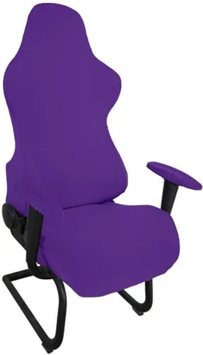 Vista 13 de Funda elástica para silla de juegos, lavable, funda protectora elástica para silla de juegos de oficina (color A: A)