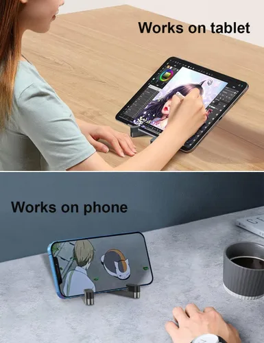 Vista 6 de MONEER Soporte para teléfono celular, soporte para teléfono para escritorio, soporte plegable y portátil para iPhone, soporte para teléfono celular