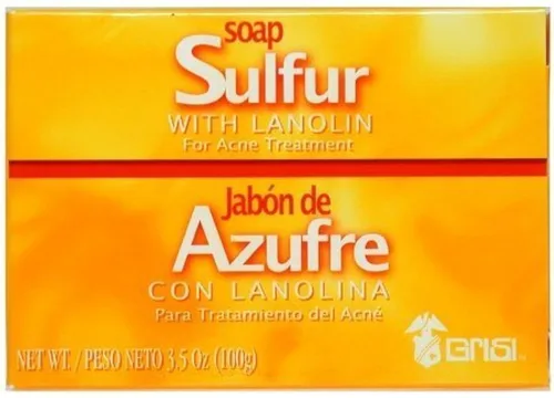 Vista 2 de Jabón de azufre con lanolina (paquete de 4)