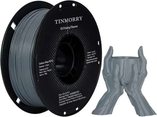 Vista 33 de TINMORRY - Filamento PETG CF de 1.75 mm para impresora 3D, compatible con Bambu LAB, Creality K1C, QIDI MAX3, FLASHFORGE Adventurer 5M, Prusa MK4