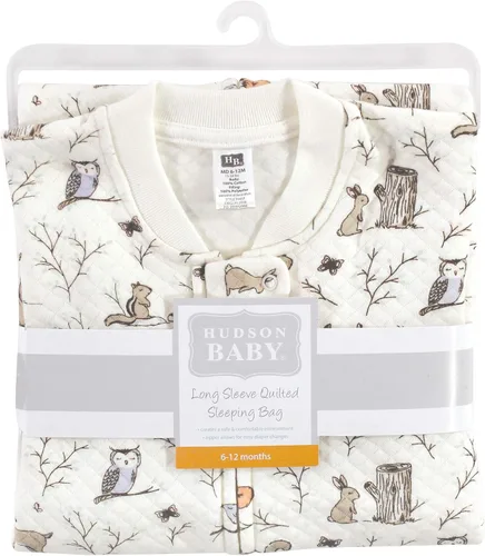 Vista 2 de Hudson Baby - Saco de dormirmanta portátil unisex para bebés de manga larga acolchonada