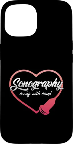 Vista 6 de Sonography Seeing With Sound Ultrasound Echography Medicine Case for iPhone 16 Plus