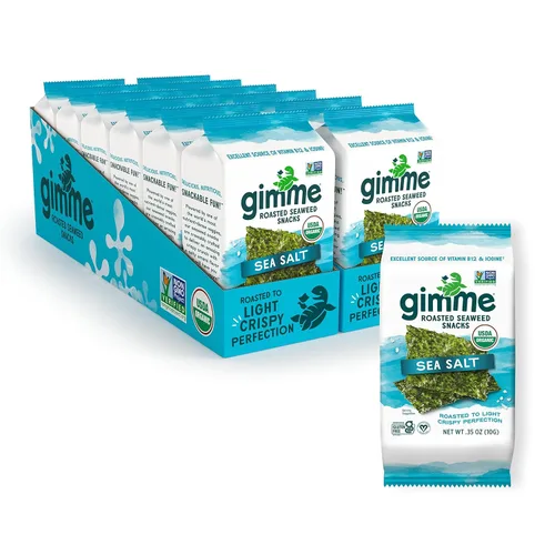 Aperitivos de alga orgánica tostada de GimMe Health Foods