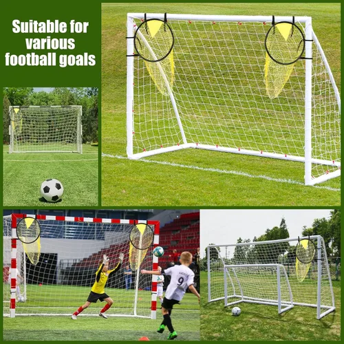 Vista 4 de Football Target Net, 16" Easy-to-Attach Soccer Goal Net, Soccer Target Goal for Shooting Training, Improves Accuracy, for Shooting Accuracy