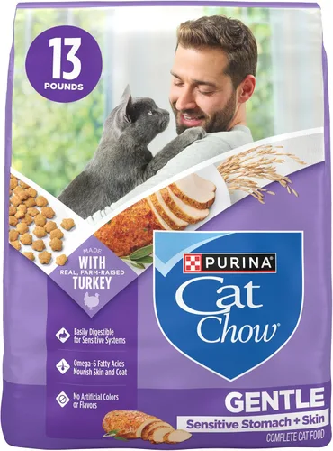 Purina Cat Chow Alimento seco para gatos suave y sensible para estómago y