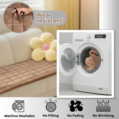 Vista 4 de Funda protectora para sofá de perro lavable, manta para cama de perro antideslizante lavable a máquina, manta grande para perros, fundas para sofás