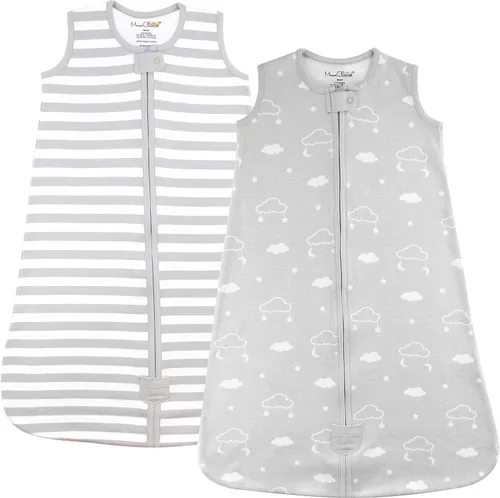 Vista 24 de Manta de algodón orgánico para bebé, saco de dormir 0.5 TOG 0-6 meses, paquete de 2 unidades Rosette