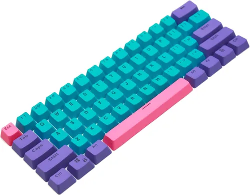 Vista 21 de Owpkeenthy Teclas de carbono retro perfil SA de 150 teclas personalizadas de ABS Doubleshot Juego de teclas con barra espaciadora dividida