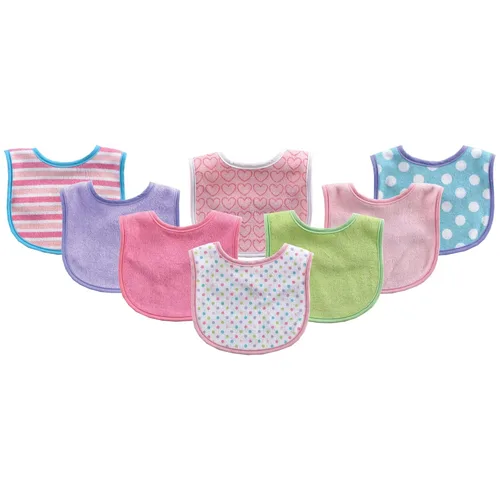 Vista 5 de Luvable Friends Baberos unisex de algodón para bebé, azul, talla única