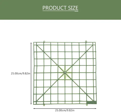 Vista 7 de 8 paneles de rejilla de flores artificiales, marco de pared de flores, arcos de pared, telón de fondo, marcos de valla de plástico para decoración