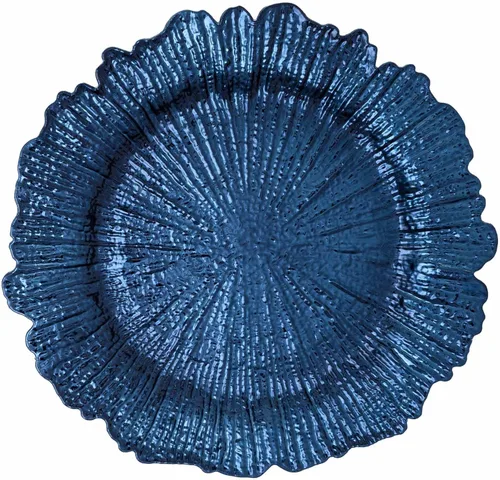 Vista 20 de Simply Elegant Placa de carga de plástico grabada a rayas, placa de servicio para fiestas, cenas, bodas, quinceañeras y eventos, 13 pulgadas