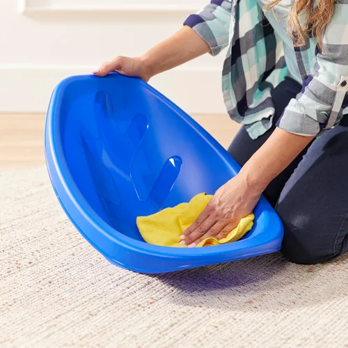 Vista 11 de ECR4Kids Asiento de piso con forma de hoja, silla basculante, azul, 6 piezas