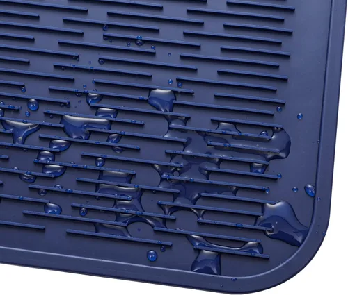 Vista 387 de MicoYang Alfombrilla de Silicona para Secar Platos de Múltiples Usos, Fácil de Limpiar, Ecológica, Alfombrilla de Silicona Resistente al Calor