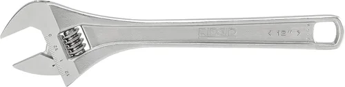 Vista 3 de Ridgid 86917 762 Llave ajustable, llave ajustable de 12 pulgadas para métrica y SAE, plata, pequeña