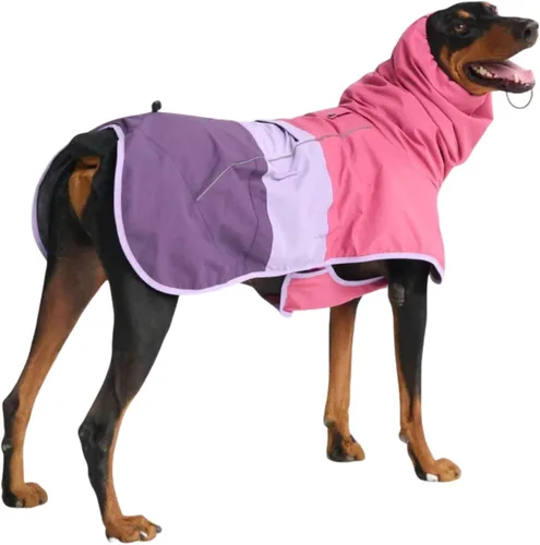 Vista 6 de Spark Paws - Chaqueta impermeable para perros, resistente al viento, para perros pequeños, medianos, grandes y extragrandes, traje reflectante